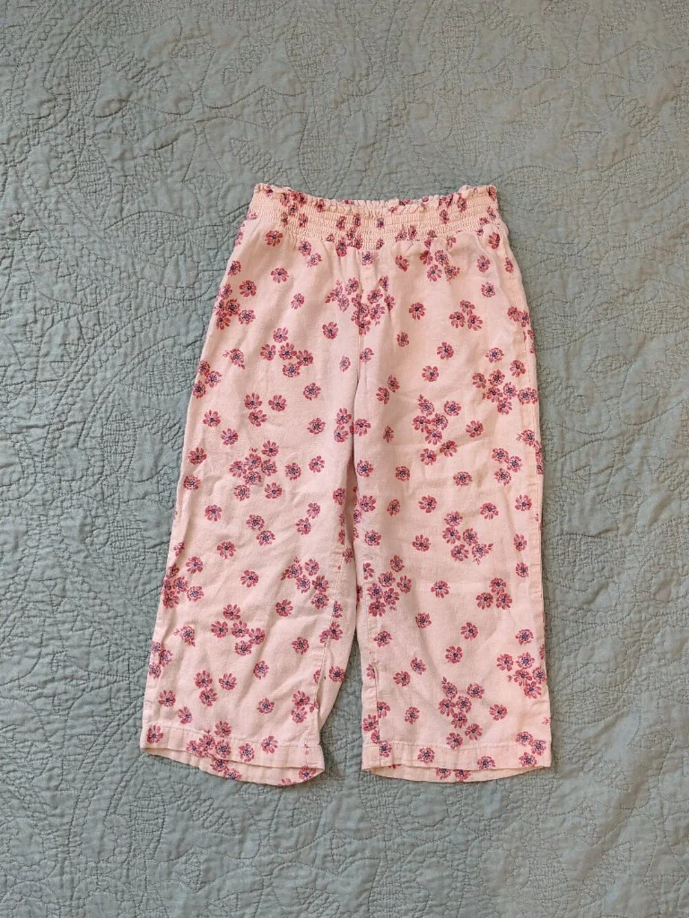 Carter Kid Girl Short Sleeved Floral Outfits Size 6